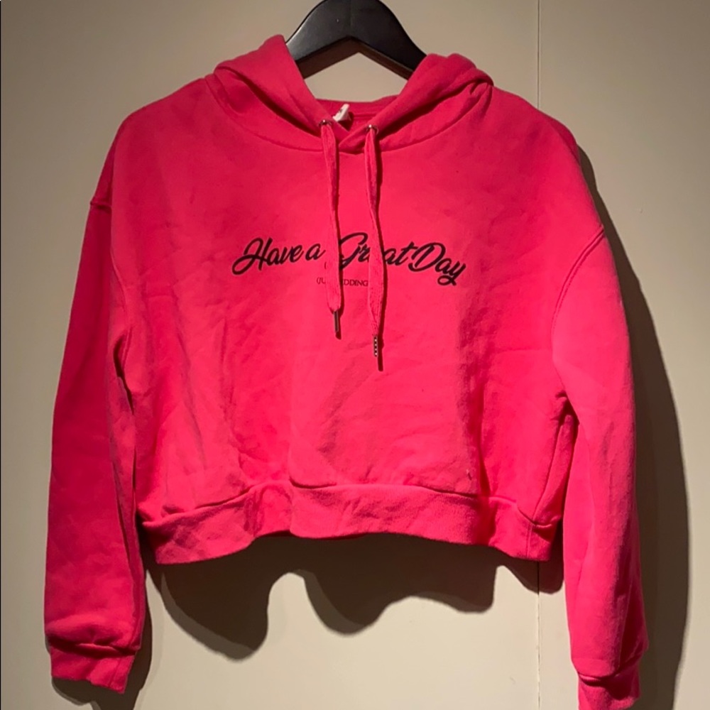 Cropped sweatshirt/hoodie